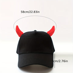 Men's Horned Demon Baseball Cap