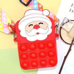 Cartoon Silicone Crossbody Bag Mini Coin Purse For Girls
