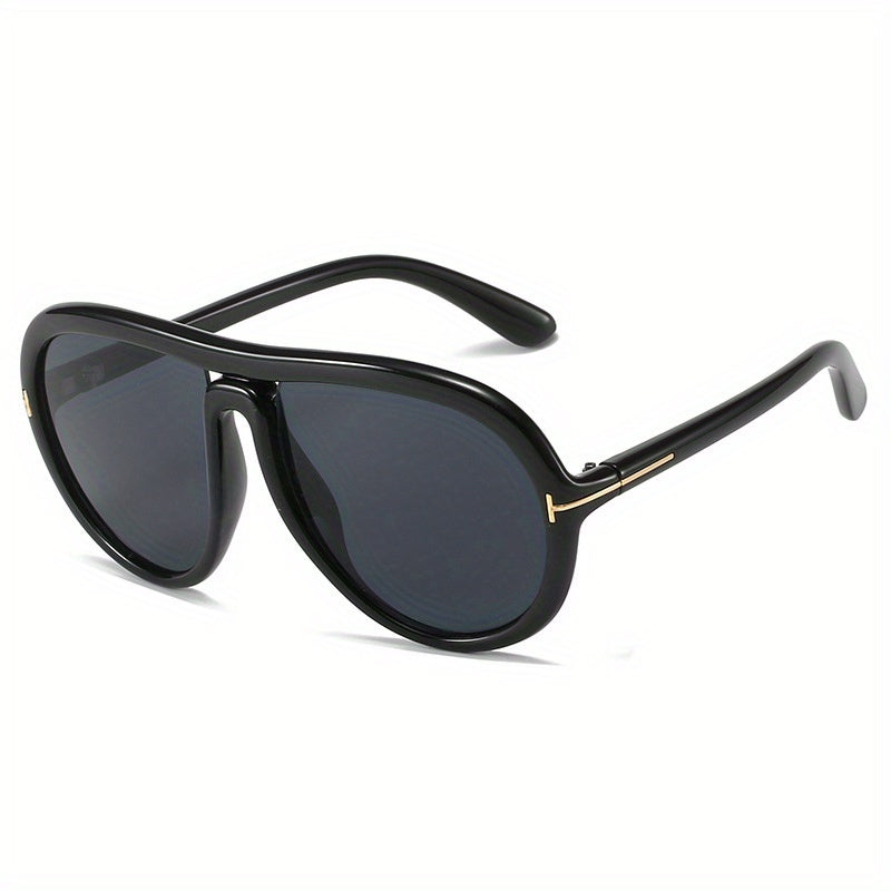 Round Frame Aviator Sunglasses UV400 Gradient Lens Glasses