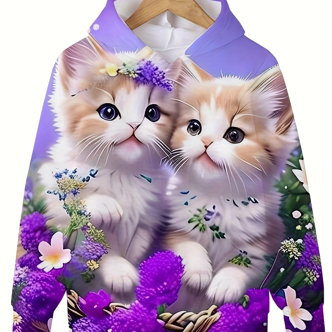 Animal Graphic Hooded Sweatshirt for Kids