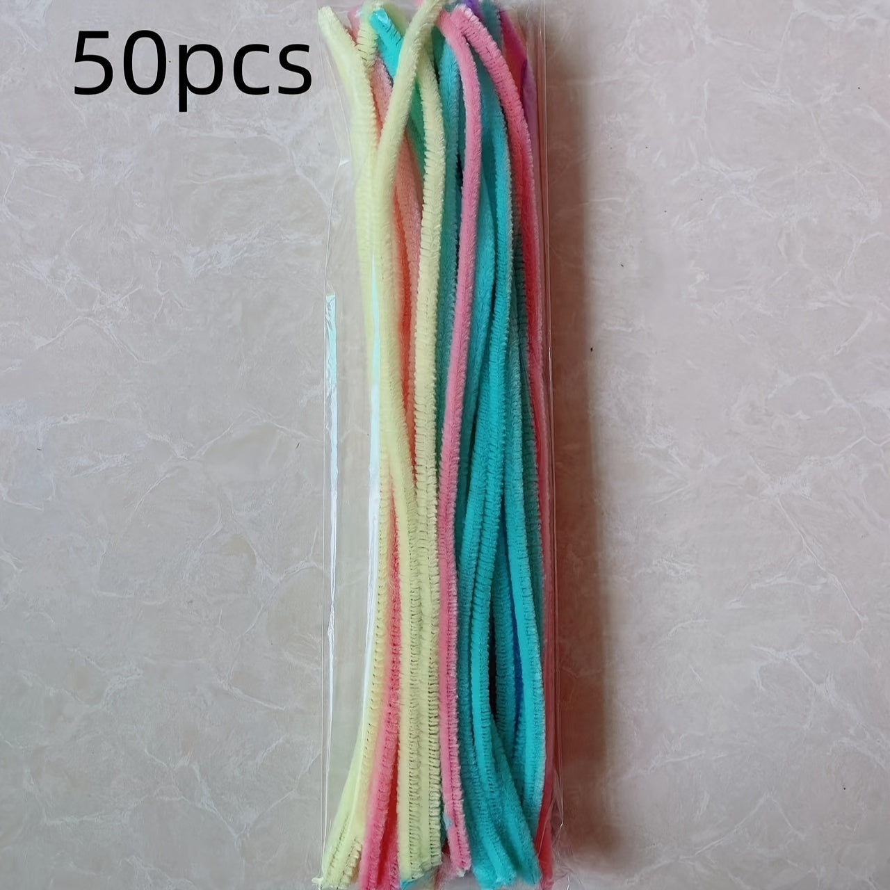 50pcs Colorful Twister Rods for DIY Hair Hoop Bouquet Stick