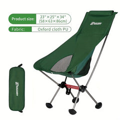 Ultralight Folding Fishing Chair Portable Durable Double Crossbar 270lbs