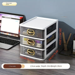 Drawer Storage Box Desk Stationery Cosmetic Organizing Cabinet