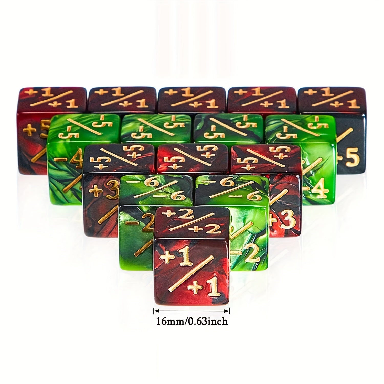 12-Piece Set Arithmetic Dice for Math Education, Magic Games, and Party Fun