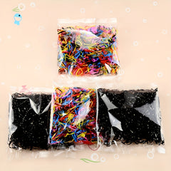 500pcs Adorable Cartoon Hair Ties for Girls