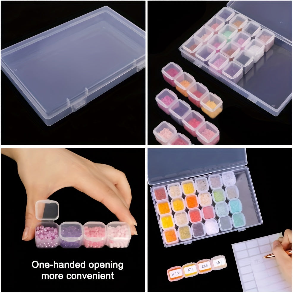 28 Grid Diamond Painting Rhinestone Storage Box Embroidery DIY Art Crafts