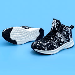Men's Chinese Characters Lace-up High Breathable Basketball Shoes