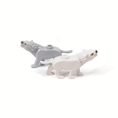 5pcs Animal Wolf King Building Blocks Set DIY Zoo Kit for Christmas and Birthday