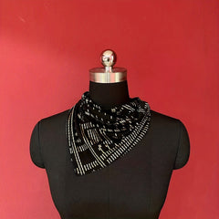 Vintage Hot Stamping Triangle Scarf Clothing Scarf Belt Tie