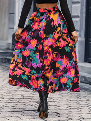 Colorful Tie Front Skirt for Spring & Summer Women's Clothing