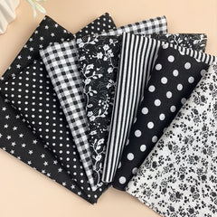 7pcs Cotton Fabric Printed Cloth for Sewing Quilting