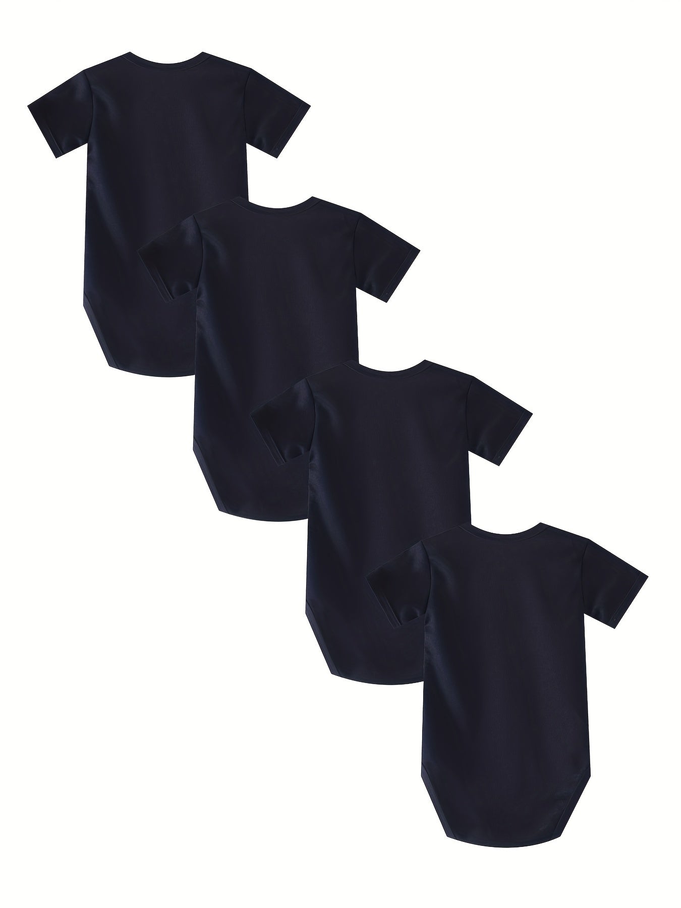 4pcs Baby Girls & Boys Short Sleeve Onesie Set Clothes