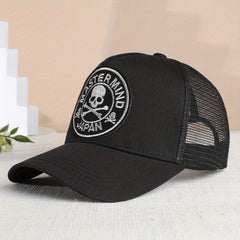 Skull Embroidery Baseball Cap Outdoor Casual Sunshade Sunscreen Hat