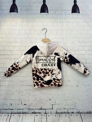 Leopard Print Hoodies Girls Comfy Pullover Kids Clothes