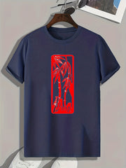 Bamboo Pattern Print Men's Sports T-shirt Graphic Tee