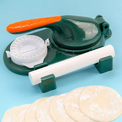 Dumpling Leather Mold and Rolling Pin Set for Homemade Dumplings