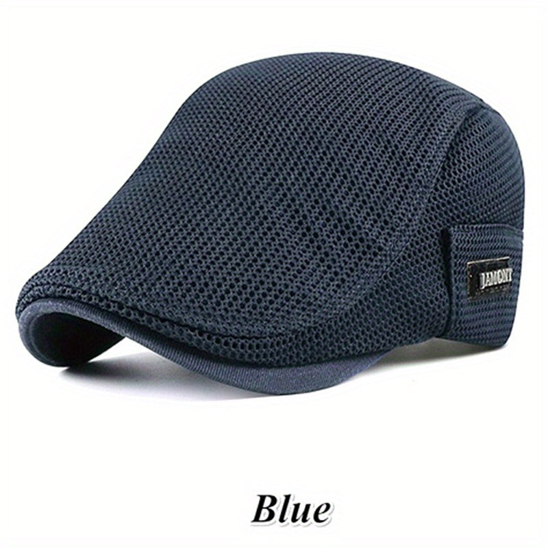 Men's Casual Beret Cotton Hat Autumn Biker Flat Hat