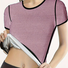 Slimmer Tops Crew Neck Short Sleeve Top Women's Underwear