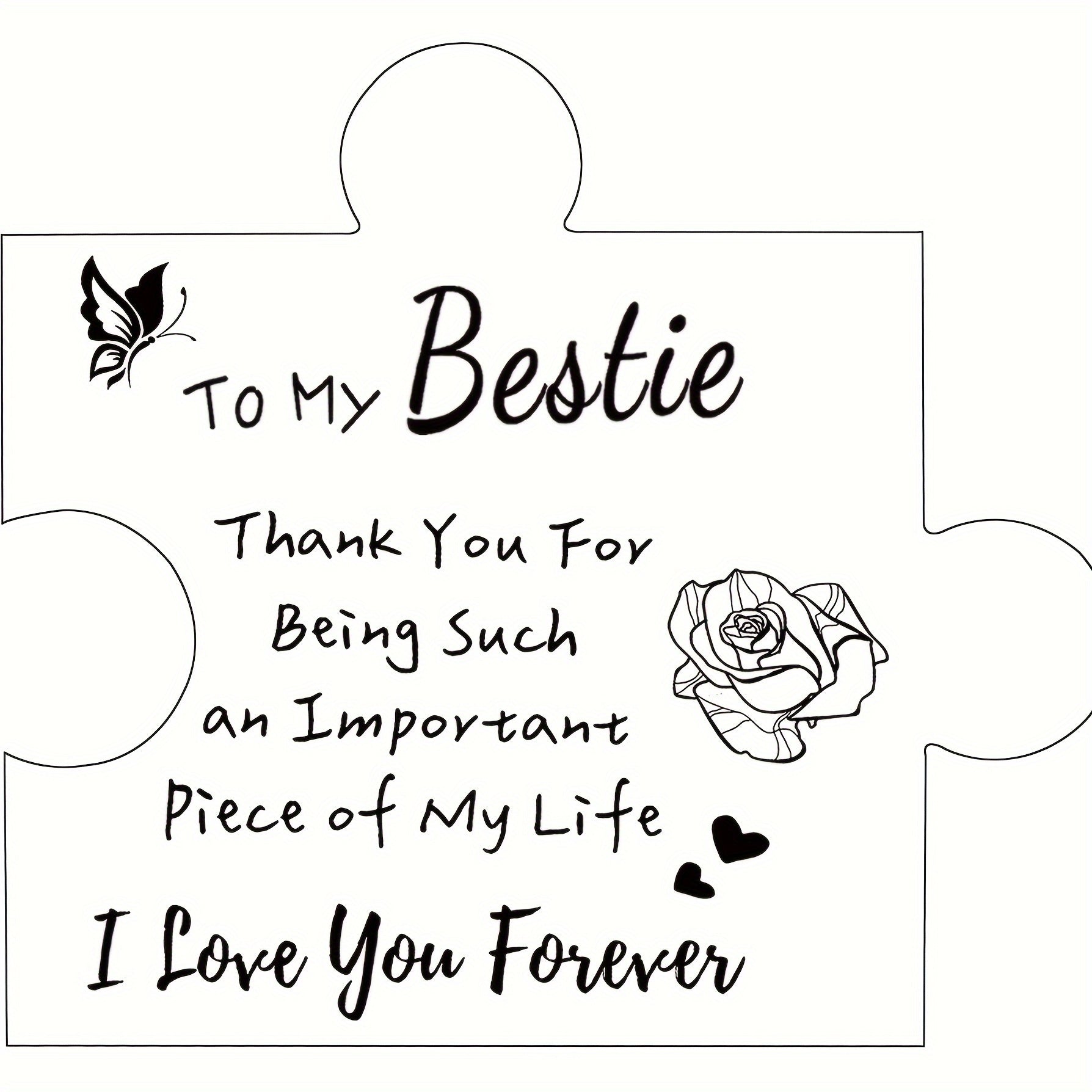 Acrylic Besties Desktop Ornaments - Birthdays Halloween Christmas Gifts
