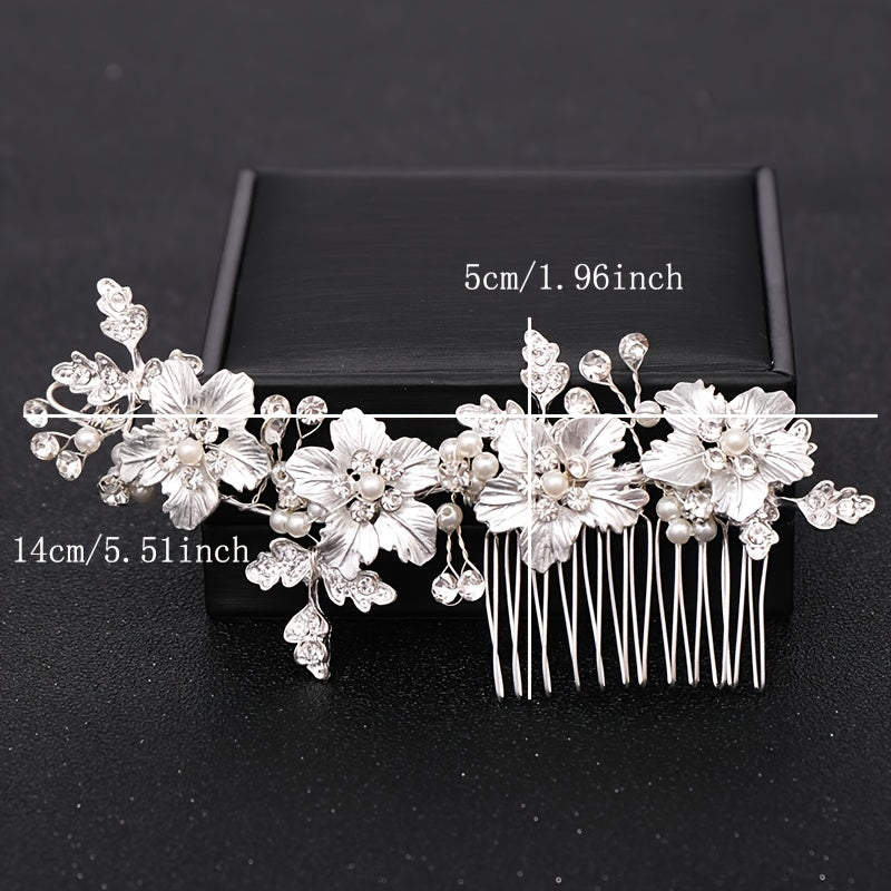 Silvery Wedding Hair Comb Bridal Hair Pins Bridal Headpiece Bridal Hairpiece