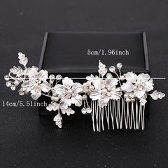 Silvery Wedding Hair Comb Bridal Hair Pins Bridal Headpiece Bridal Hairpiece
