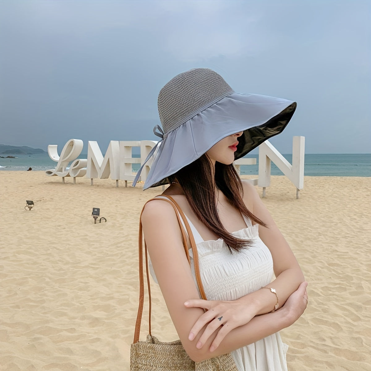 UPF 50 Sun Hat Wide Brim Mesh Sun Visor Women Beach Hats