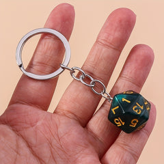 2pcs Dice Charm Keychain Purse Backpack Bag Pendant Key Ring Gift