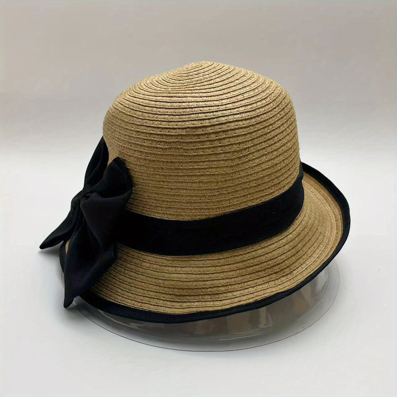 Rolled Brim Straw Hat Sunscreen Basin Hat UV Protection Summer Sun Hats