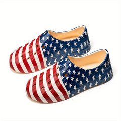 Men's Star & Stripe Print Foam Clog Sandals American Independence
