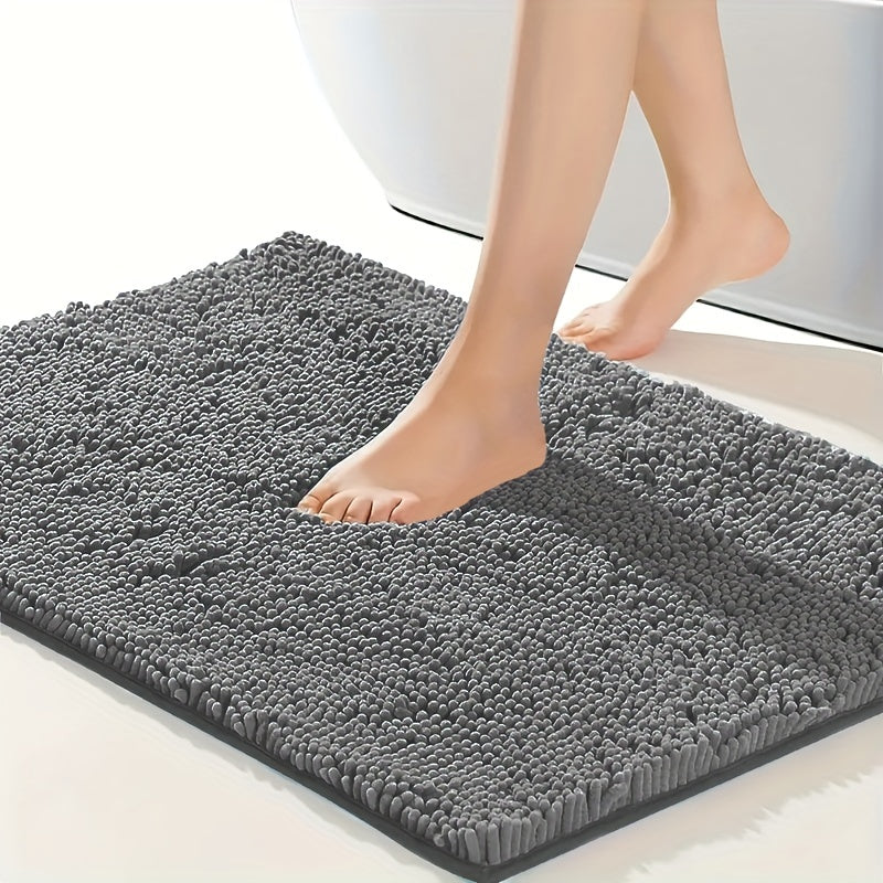 Chenille Bathroom Non-slip Rug for Kitchen Doorway Bedroom Bathroom Mat