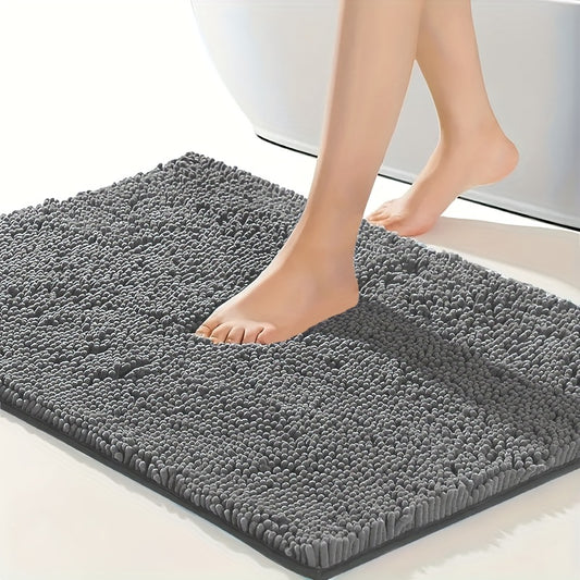 Chenille Bathroom Non-slip Rug for Kitchen Doorway Bedroom Bathroom Mat