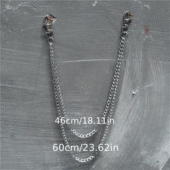 Metal Waist Chain for Men Hip hop Belt Keychain