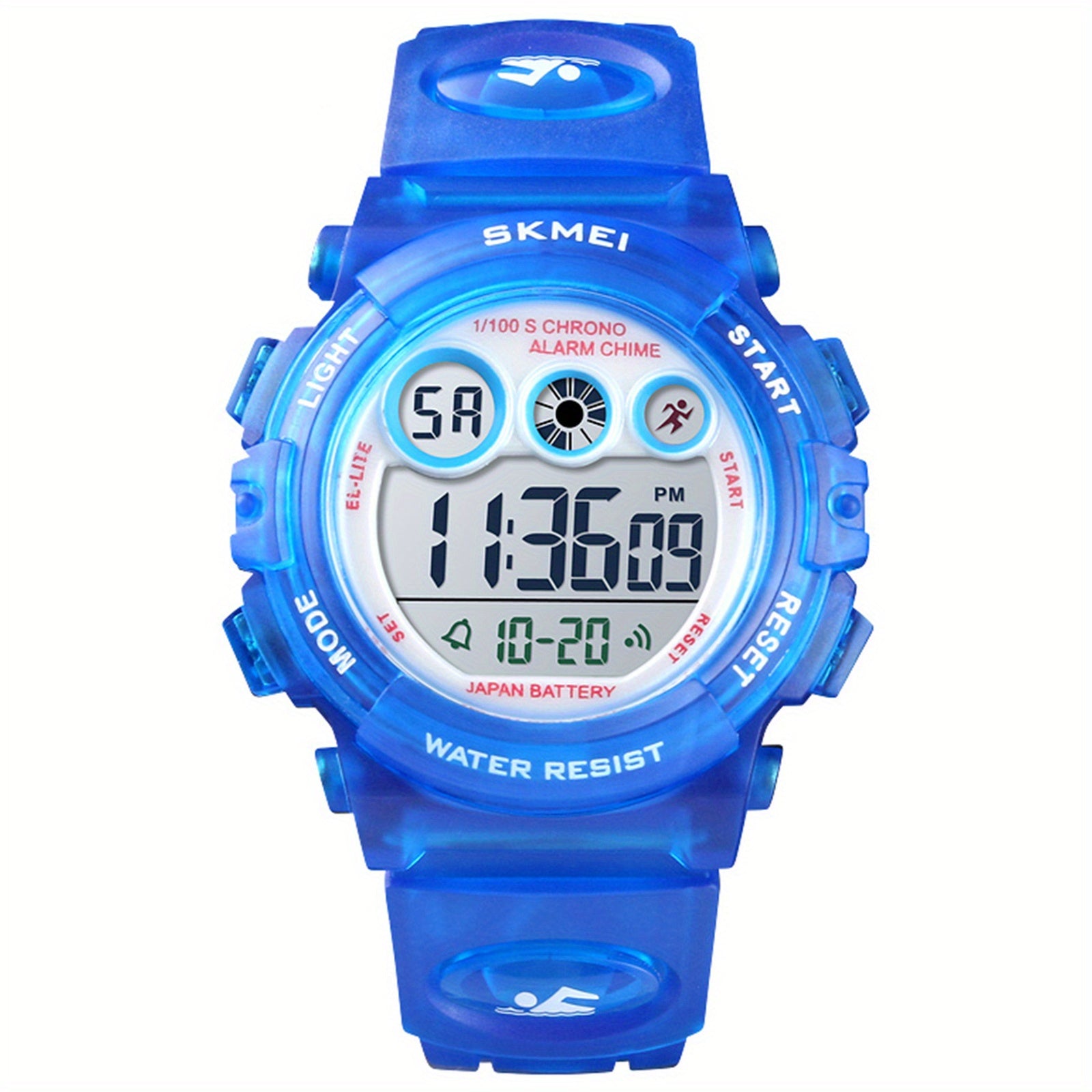 Kids Digital Sports Watch Led Waterproof Wristwatch