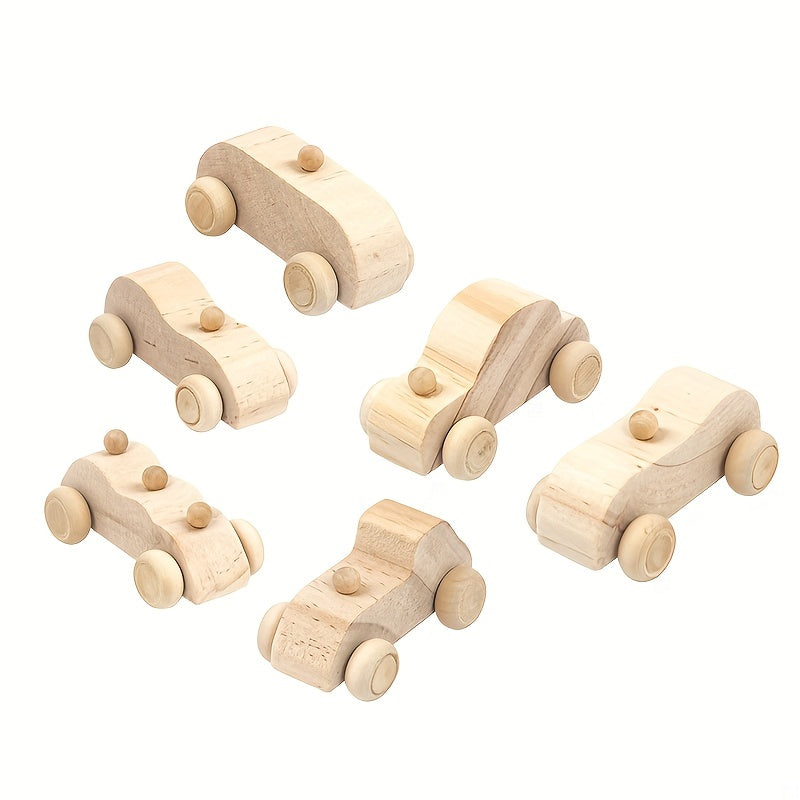 DIY Graffiti Wooden Car Toy for Kids