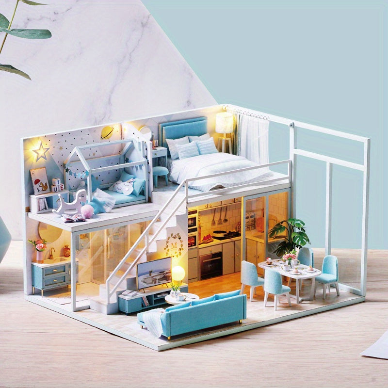 DIY House Assembled Toy for Children, Lover, Girlfriend - Birthday Gift