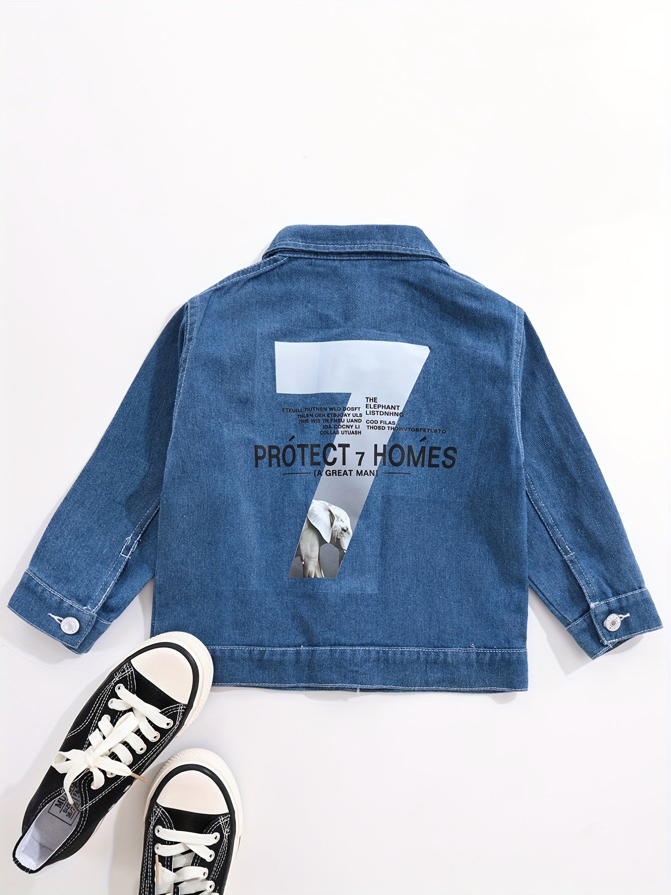 Boys Casual Denim Jacket Button Down Coat