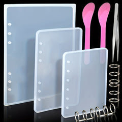 3Pcs Notebook Cover Resin Casting Molds Kit For A5 A6 A7