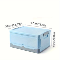 Square Stackable Storage Box with Handles for Books Toys Household