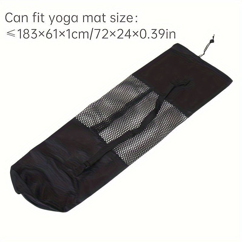 Breathable Yoga Mat Storage Mesh Bag Single Shoulder Fitness Mat Storage Bag