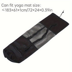 Breathable Yoga Mat Storage Mesh Bag Single Shoulder Fitness Mat Storage Bag