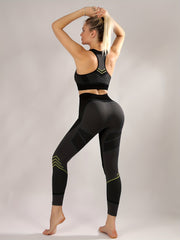 2pcs Sports Yoga Bra & High Waist Quick Drying Running Set