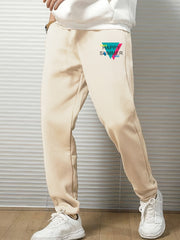 Men's Casual Loose Sweatpants With Letter Print