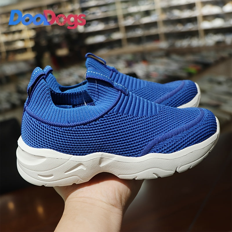 DooDogs Boys Casual Knit Sock Shoes Lightweight Slip on Sneakers