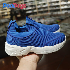 DooDogs Boys Casual Knit Sock Shoes Lightweight Slip on Sneakers