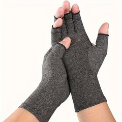 Gray Half Finger Fitness Gloves For Cycling And Health