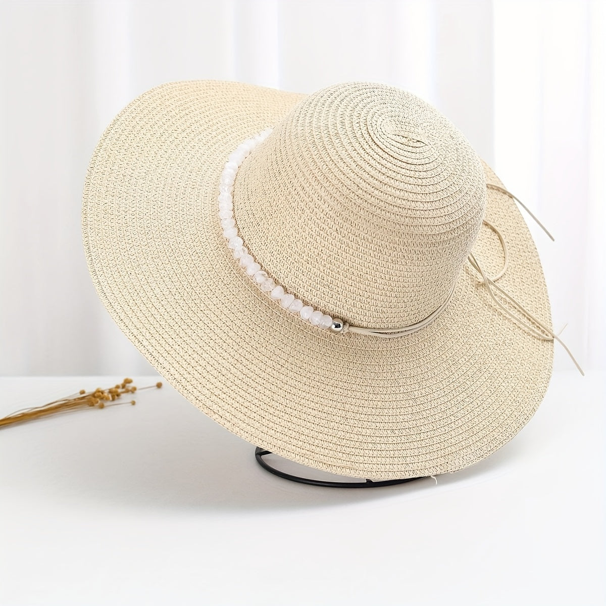 Wide Brim Breathable Straw Hat Outdoor Travel Beach Hats For Women