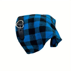 Y2K Plaid Pattern Triangle Scarf Vintage Headband Turban Bandana Women Head Wrap