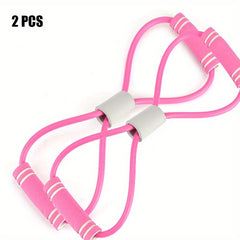 Yoga Figure 8 Resistance Band for Arm Chest Expanding Gym Fitness Elastic Rope