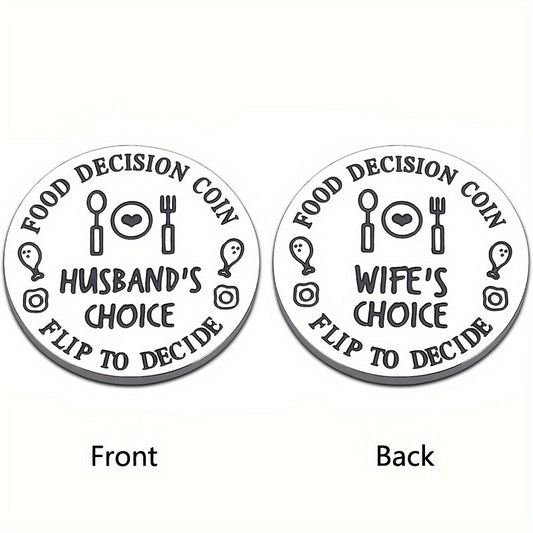 Funny Destiny Flip Coin Gift For Men Women Valentines Anniversary Birthday