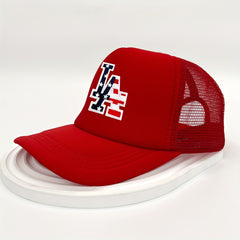 LA Embroidered Unisex Trucker Hat Solid Baseball Cap Dad Hats